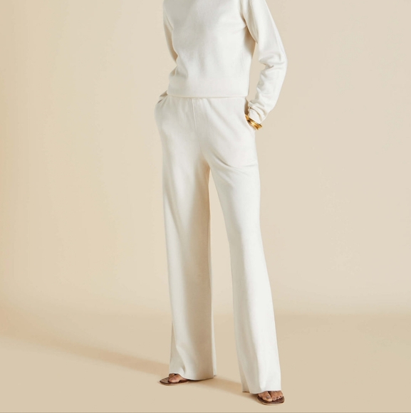 Olivia von Halle Pants - Olivia Von Halle Carmel Alaska Ivory Pants